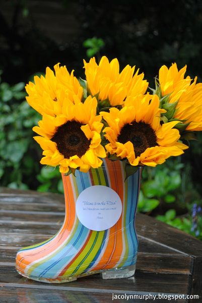 Rain Boot Flower Pot