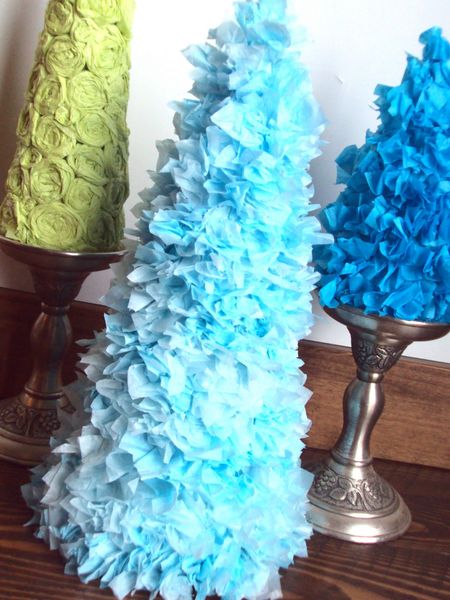 Tissue Paper Trees Craft Fiesta