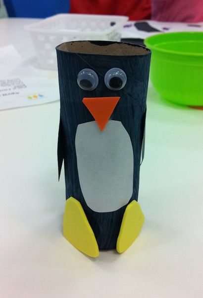 Toilet Paper Roll Penguin - Craft Fiesta